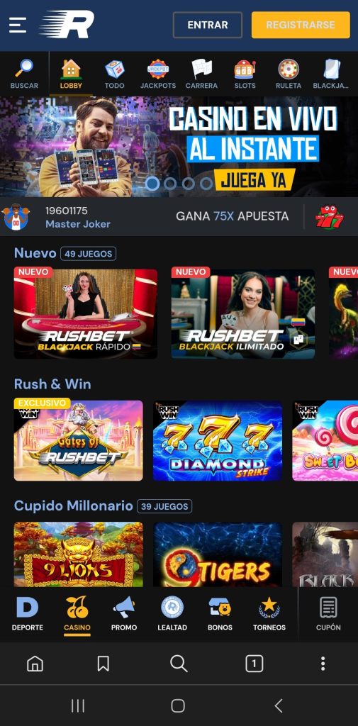 Rushbet Casino Online