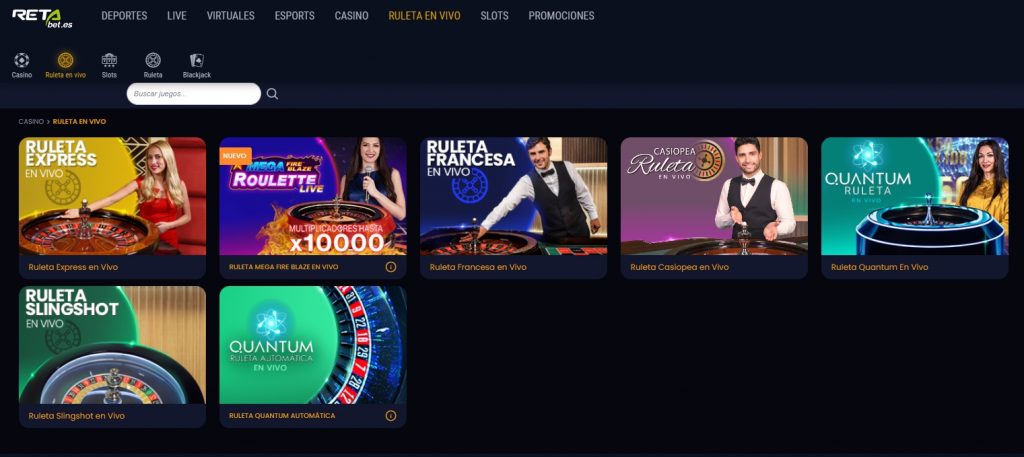 Ruleta en vivo