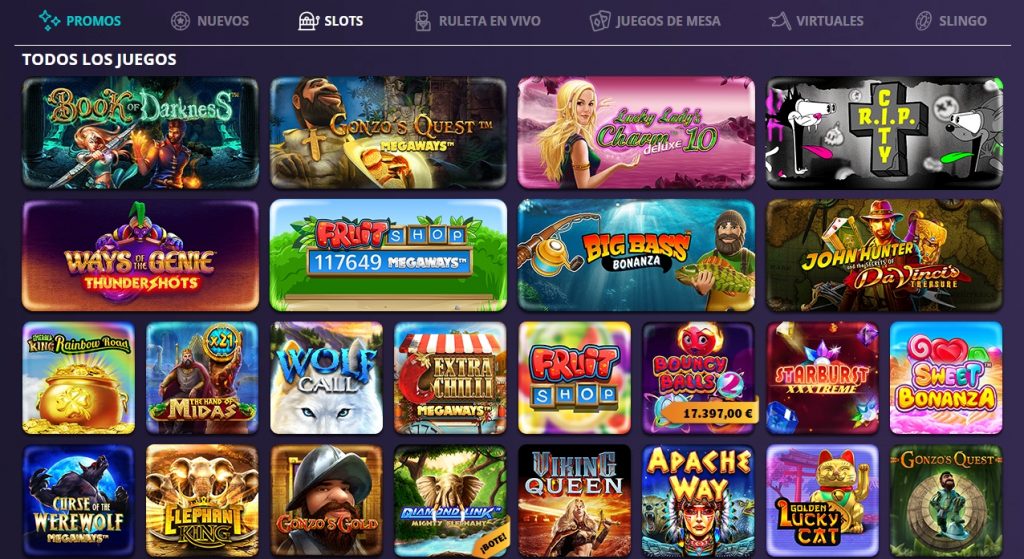 Slots en YoBingo 