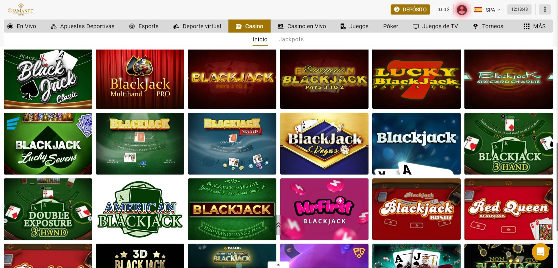 Variantes de blackjack