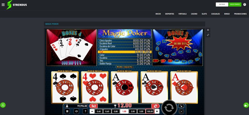 Magic Poker en Strendus Casino