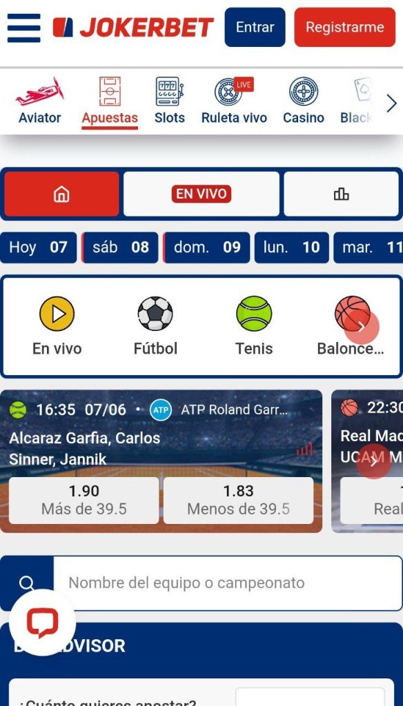 Apuestas. JOKERBET