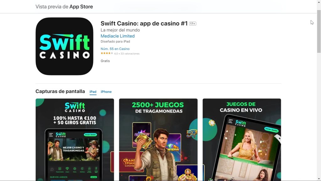 App Swift Casino en App Store